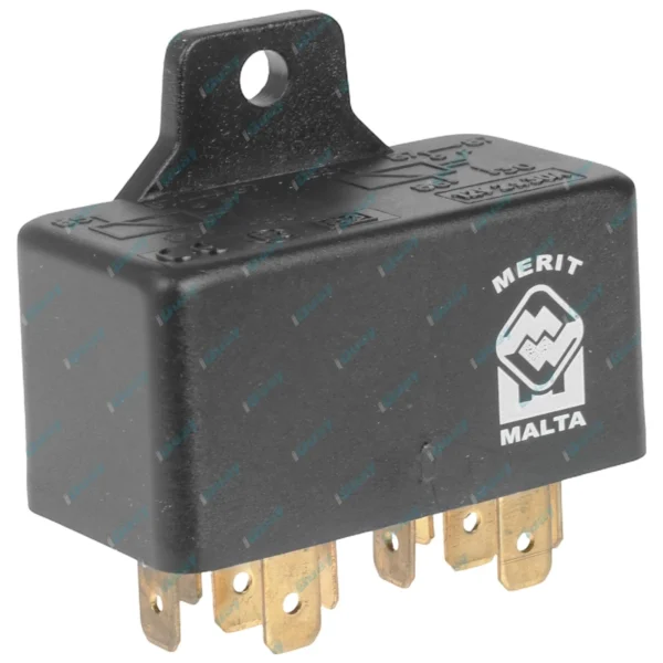142303 MERIT DOUBLE RELAY 12V 5PIN 30A X2