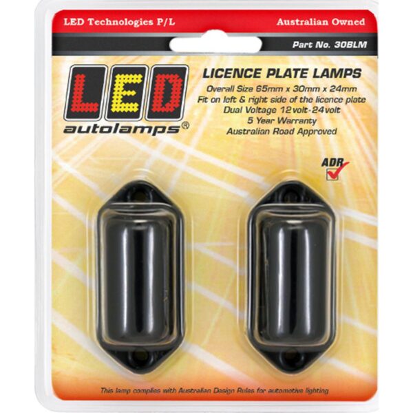 30BLM LED LICENSE PLATE LAMP PK2