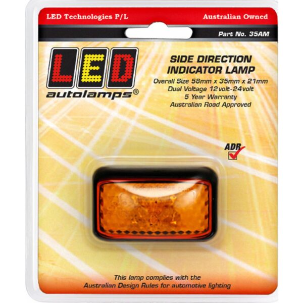 35AM LED AMBER SIDE DIRECTION INDICATOR 4 LEDs 10-30V