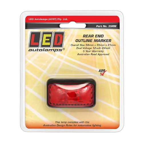 35RM LED RED REAR POSITION MARKER 4 LEDs 10-30V