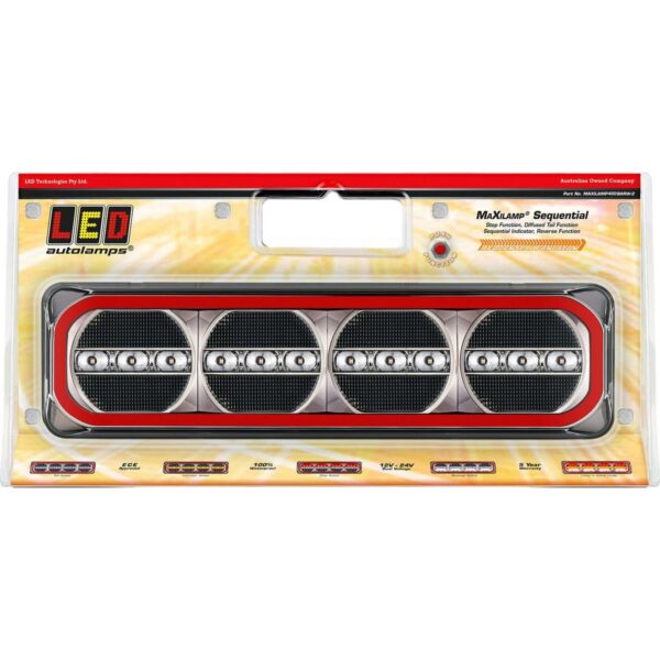 385ARWM-2 LED COMBINATION LIGHT WITH SEQUENTIAL INDICATOR  ( PACK 2)
