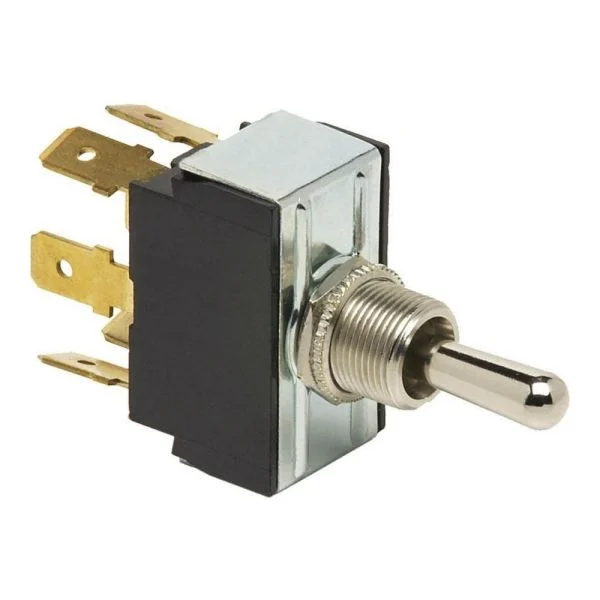 55018B TOGGLE SWITCH ON/ON 12V 25A DPDT (COLE HERSEE)