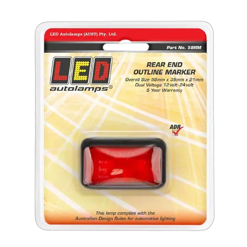58RM RED REAR POSITION MARKER MULTI-VOLT