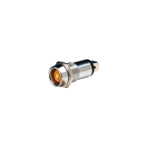 N62090BL LED PILOT LAMP 12V AMBER - CHROME