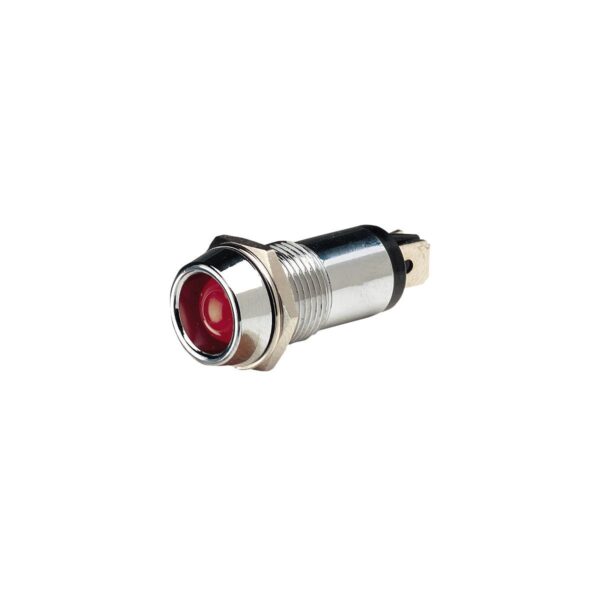 N62092BL LED PILOT LAMP 12V RED - CHROME