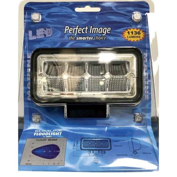 FLD12W 12W LED FLOOD LIGHT RECTANGULAR 12/24V