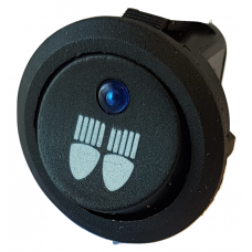 HS101DL ROCKER SWITCH 20mm ROUND WITH D/L SYMBOL & PILOT LIGHT