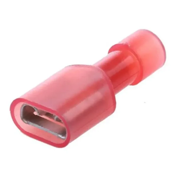 RQCF-1-T FEMALE QC RED TRANSPARENT INSULATED CRIMP TERM (100)
