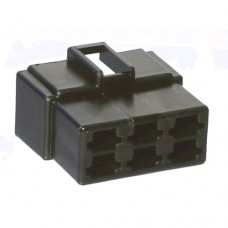 QM6-BK 6 TERMINAL QC MALE CONNECTOR HOUSING (10)