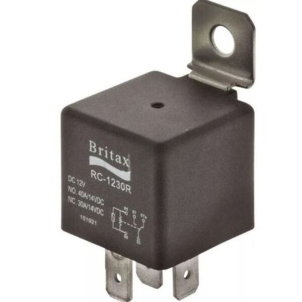 RC-1230RBX 12V 30/40A 5 PIN C/O RELAY - RESISTOR PROTECTED