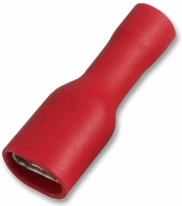 RQCF-1 CRIMP TERMINAL RED FEMALE PUSH-ON STANDARD (100)