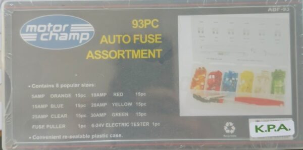 ABF-93 93PC MED BLADE FUSE ASSORTMENT+TOOLS