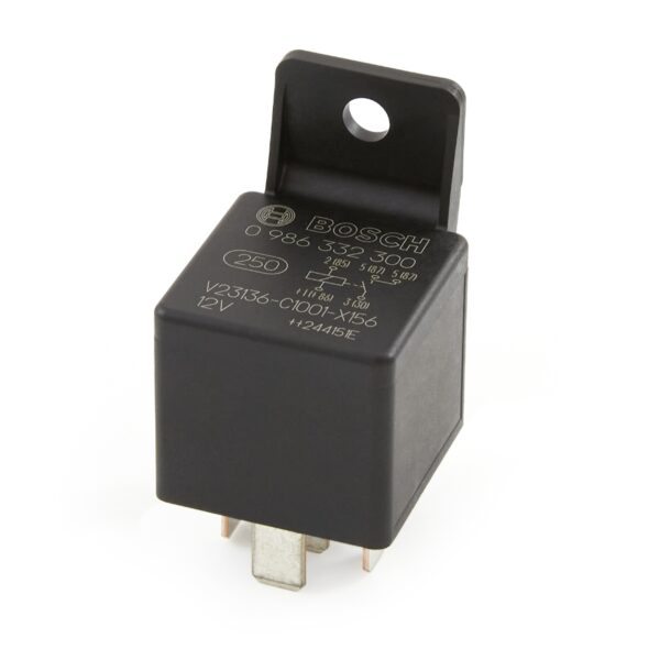 0986332300 BOSCH RELAY 5PIN 12V 30A N/O ( DOUBLE 87 TERMINALS )