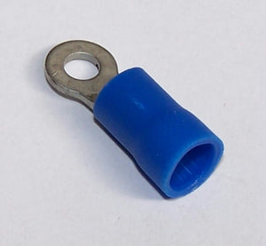 B2-3 BLUE CRIMP EYE TERMINAL 3MM HOLE (100)
