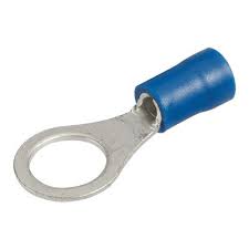 B2-8L BLUE CRIMP EYE TERMINAL 8MM HOLE (100)