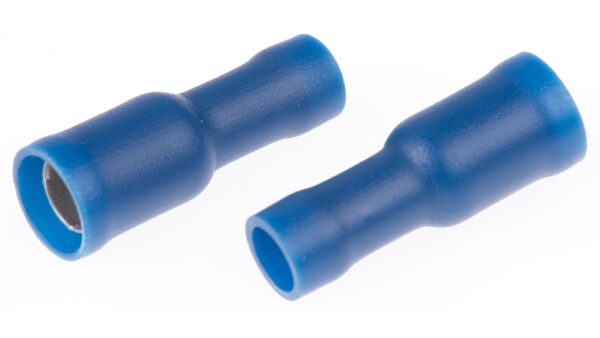 BBF-5 BLUE CRIMP FEMALE BULLET TERMINALS 5mm (100)