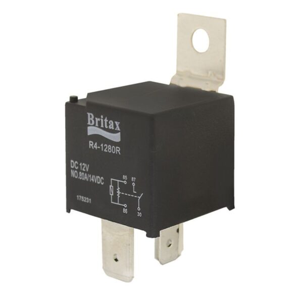 R4-1280RB RELAY- 12V 80AMP HIGH POWER - BRITAX