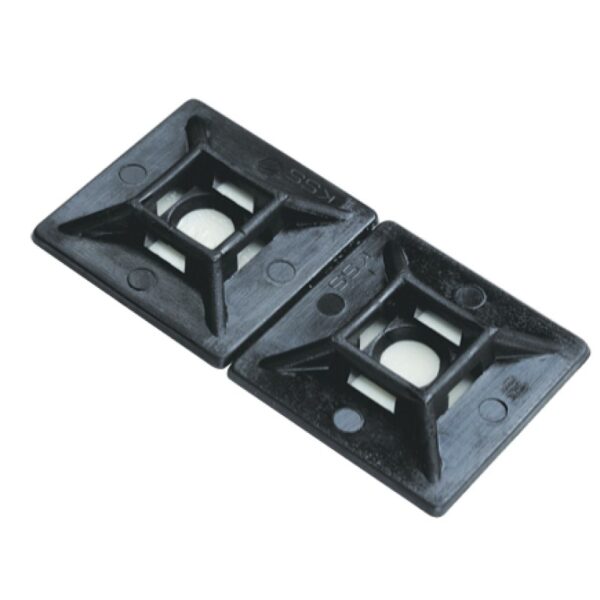 TM6B TIE MOUNT BLACK - SMALL 19mm X 19mm   (PKT 25)