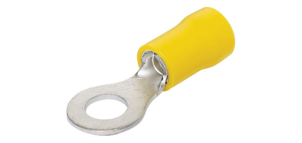 Y3-6 YELLOW 6MM EYE TERMINAL  (100)