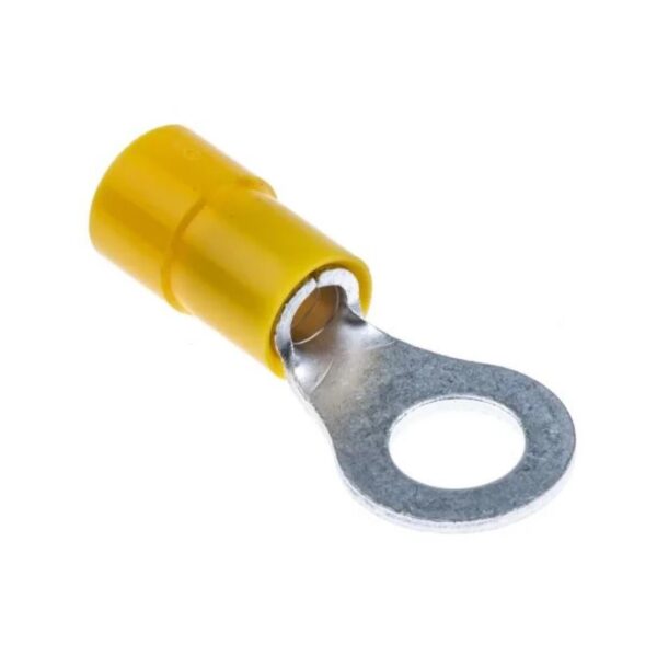 Y3-8L YELLOW CRIMP TERMINAL  8MM EYE  (100)
