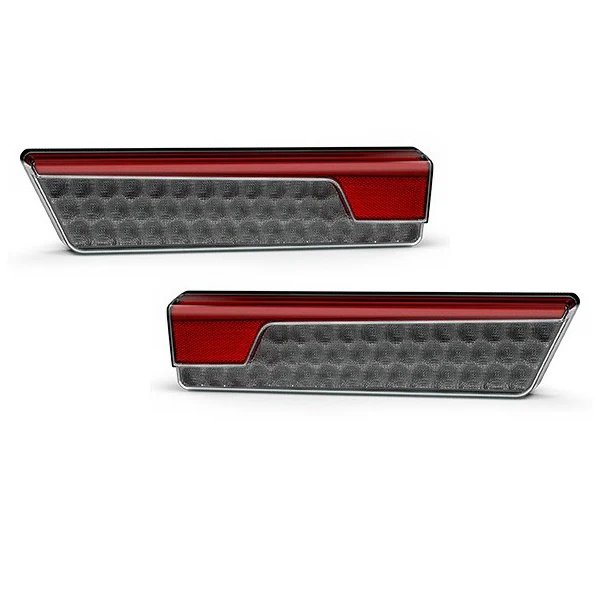 355BARWM-2 LED Black Design with Diffused Tail, Sequential Indicator, Stop, Reverse and Inbuilt Reflector (PAIR)