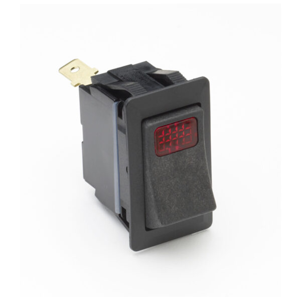 58328-04B 12V 25A ROCKER SWITCH 2POSITION SPST OFF/ON RED LENS