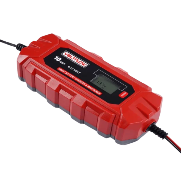VF10BC Voltflow 10Amp Smart Battery Charger & Maintainer 6-12V 10-Stage Lithium Capable - Larger Batteries