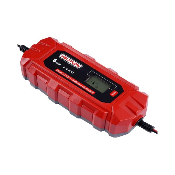 VF6BC Voltflow 6Amp Smart Battery Charger & Maintainer 6-12V 10-Stage Lithium Capable - Mid Size Batteries