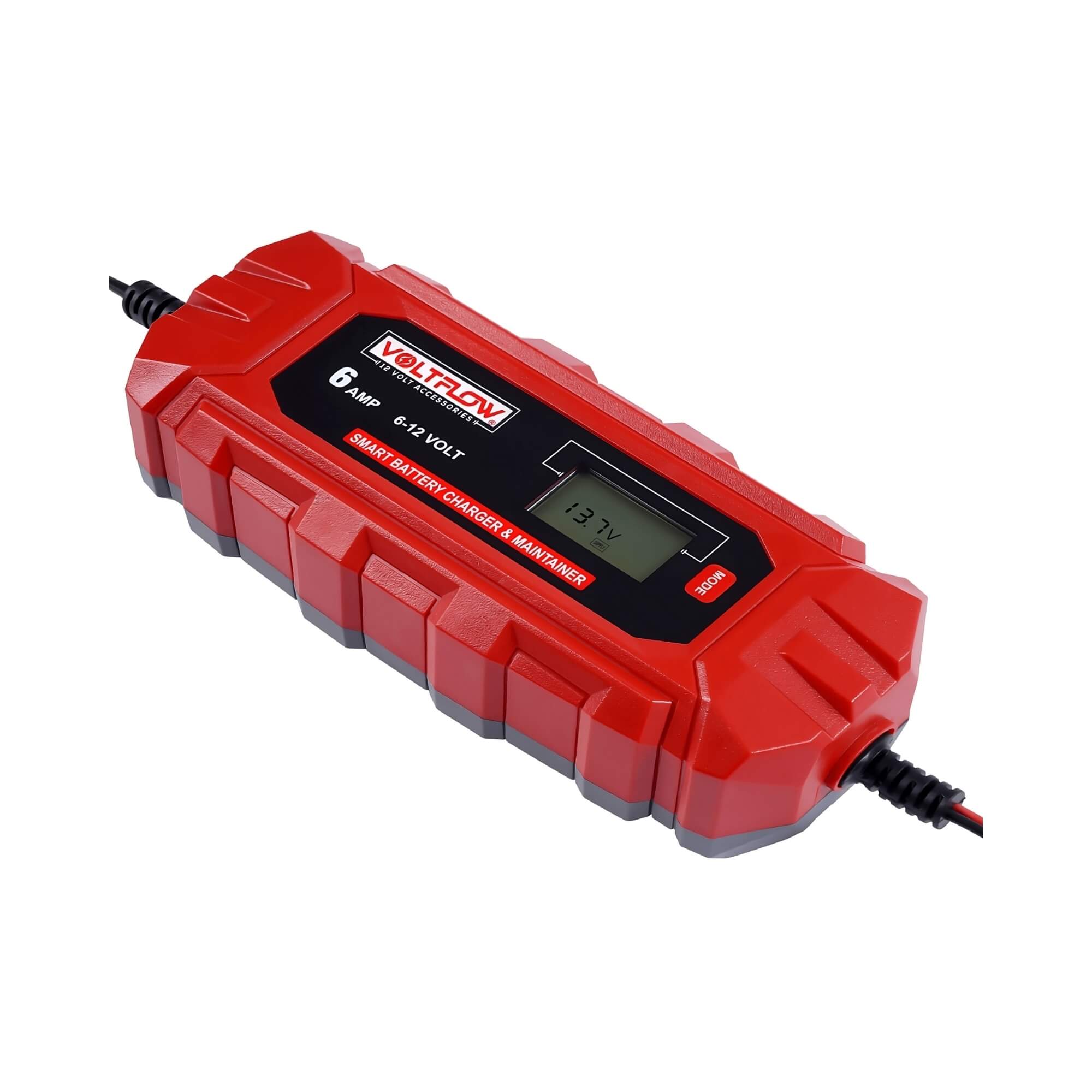 VF6BC Voltflow 6Amp Smart Battery Charger & Maintainer 6-12V 10-Stage Lithium Capable - Mid Size Batteries
