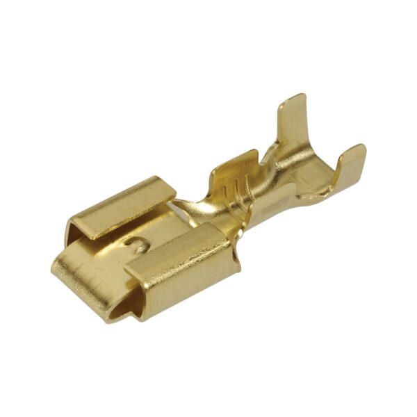 N56226 NON INSULATED BRASS LOCKING QC TERMINAL 6.3mm X 0.8mm (100)