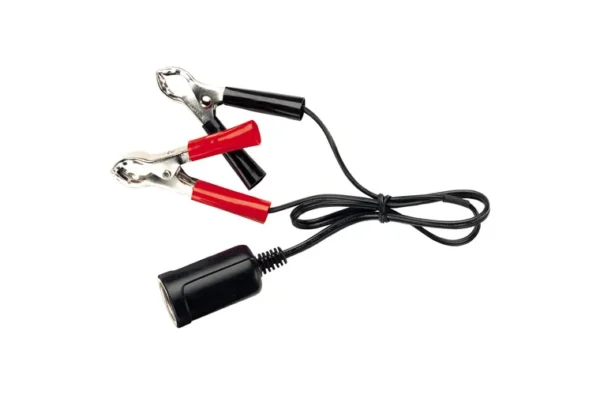 N81034BL CIG LIGHTER SOCKET WITH BATTERY CLIPS 450MM