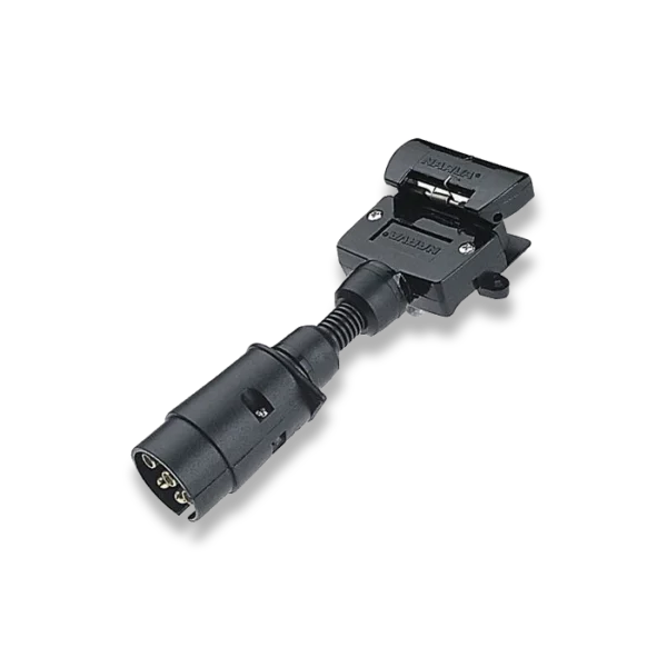 N82235BL TRAILER PLUG ADAPTOR - 7P LARGE ROUND TO 7 P FLAT
