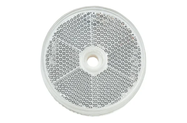 N84010/50 CLEAR ROUND REFLECTOR 60MM CENTRAL FIX (50)