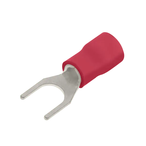 RST RED 4MM SPADE TERMINAL (100)