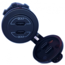 2PD80 TWIN PD OUTLET 2x4A SOCKET FLUSH MOUNT