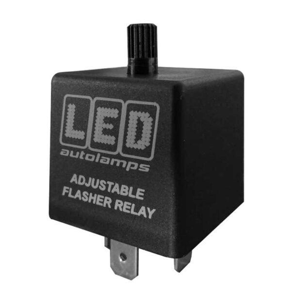 FLR-01 ADJUSTABLE LED FLASHER RELAY 12/24V 3 PIN