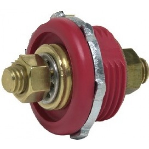 PTS10R RED INSULATED PASSTHROUGH STUD 10MM (16MM HOLE)